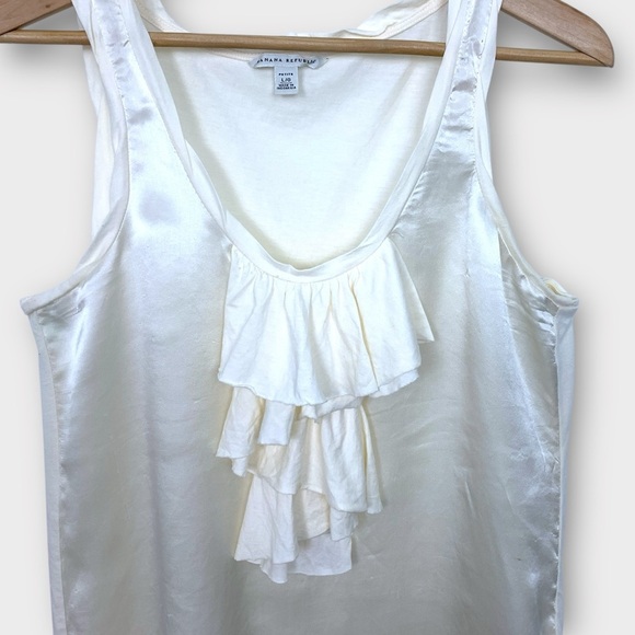 Banana Republic Silk Ruffle Tank Top - Picture 2 of 6